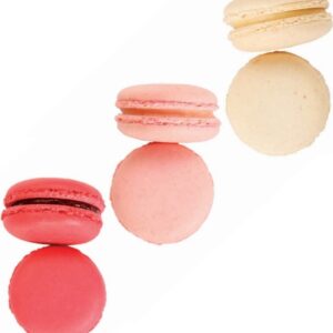 HAZZ Makaron NO:3 Çilek-Gül-Vanilya 1 Koli (27 Adet x 3 Paket)