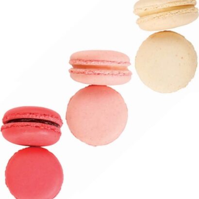 HAZZ Makaron NO:3 Çilek-Gül-Vanilya 1 Koli (27 Adet x 3 Paket)