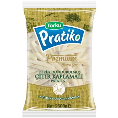 Pratiko Premium Patates Kaplamalı (9x9) 2,5 KG x 5 Paket