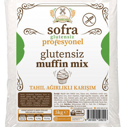 Sofra Glutensiz Profesyonel Muffin Miks 5 Kilogram